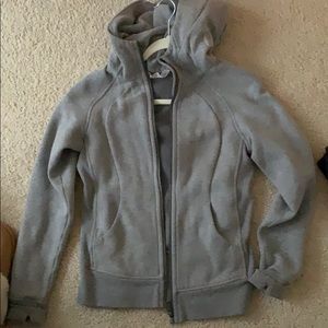 grey lululemon scuba hoodie